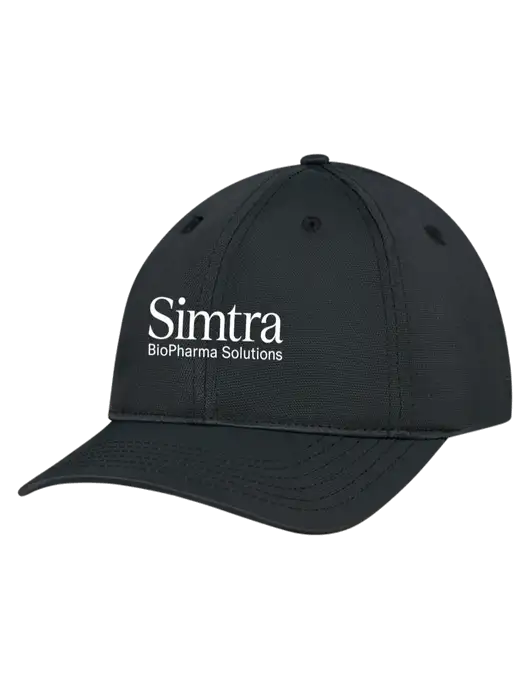 Black Nylon Twill Performance Cap w/Simtra Logo