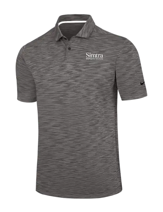 Nike Dark Grey Dri-FIT Vapor Space Dyed Polo w/Simtra Logo