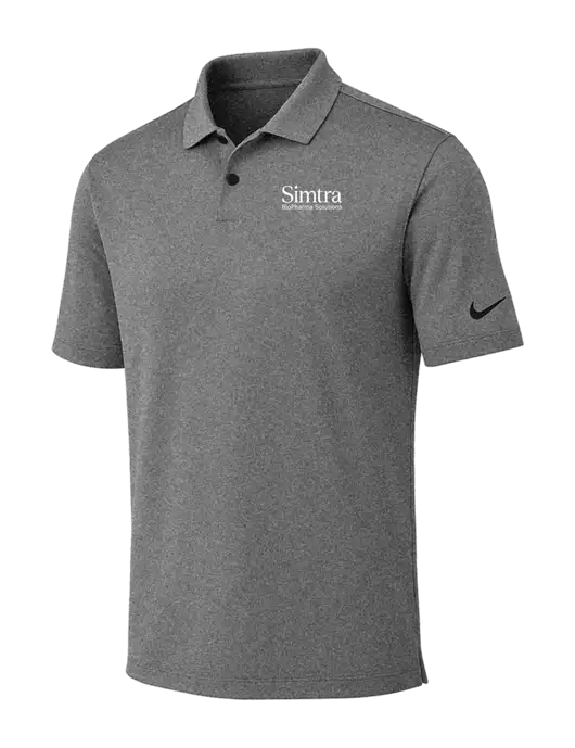 Nike Dark Grey Heather Dri-FIT Vapor Polo w/Simtra Logo