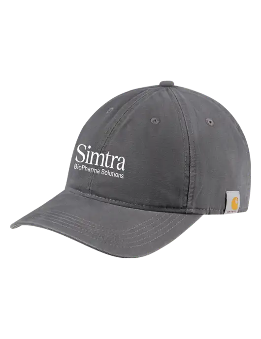 Carhartt Dark Grey Cotton Canvas Cap w/Simtra Logo