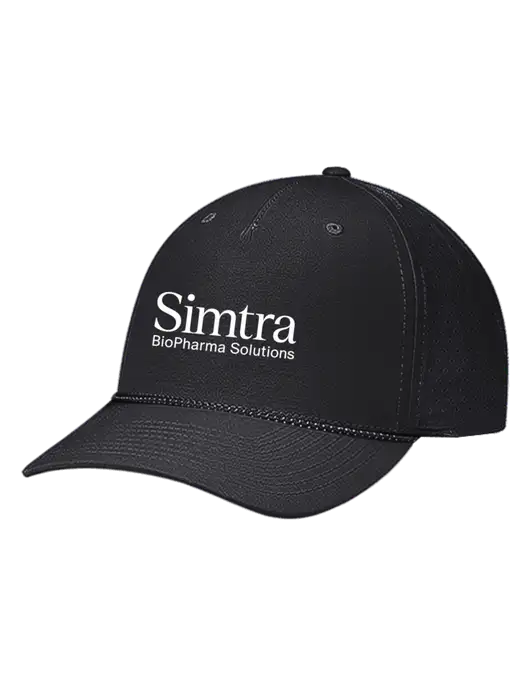 Richardson Laser Perf Performance Black/Black-Grey Rope Cap w/Simtra Logo