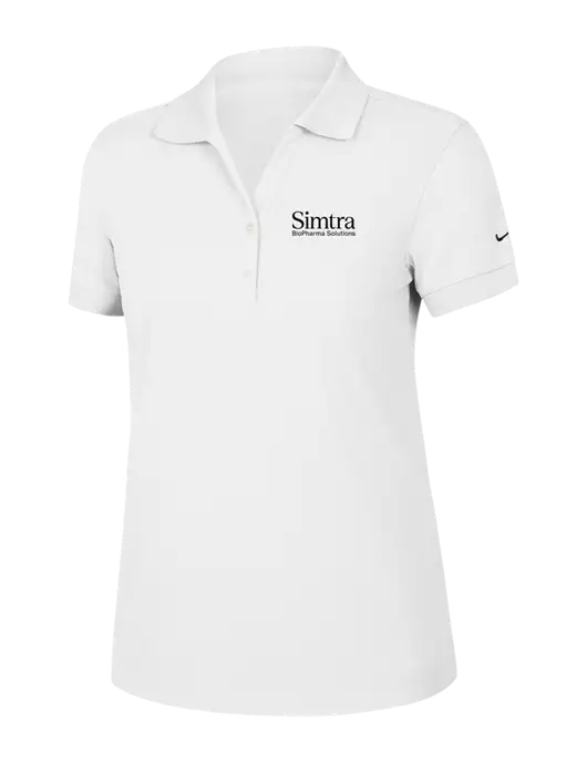Nike Womens Dri-FIT Classic White Polo w/Simtra Logo