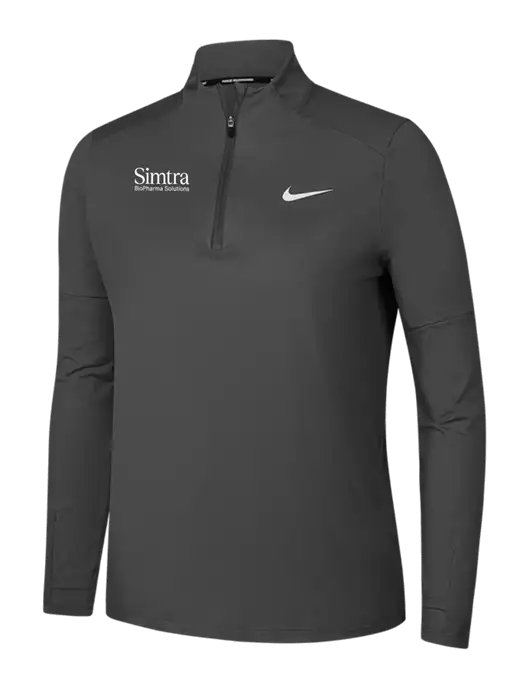 Nike Dark Grey Womens Dri-FIT Element 1/2-Zip Pullover w/Simtra Logo