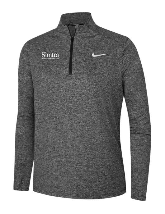 Nike Black Heather Womens Dri-FIT Element 1/2-Zip Pullover w/Simtra Logo