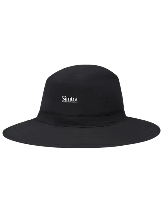 Black Booney Sun Hat w/Simtra Logo