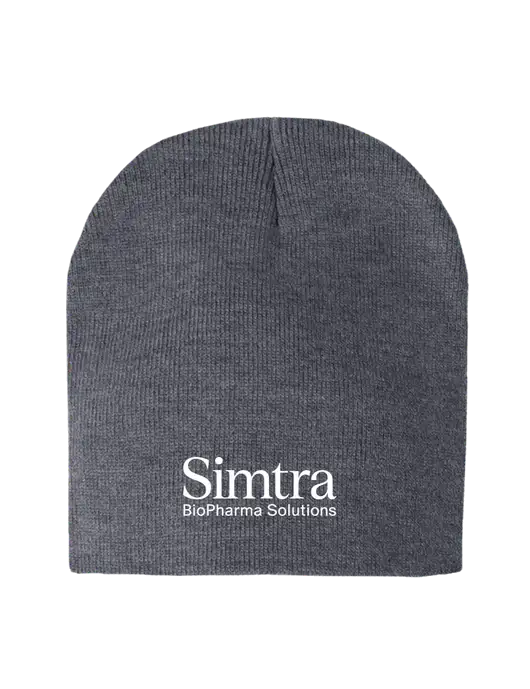 Dark Grey Heather Element Knit Beanie w/Simtra Logo