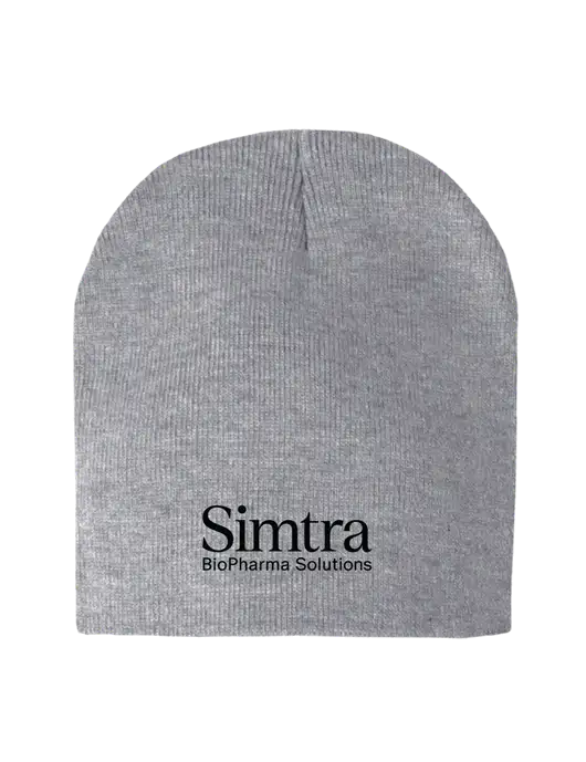 Light Grey Heather Element Knit Beanie w/Simtra Logo