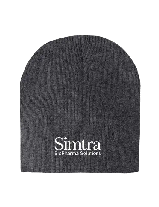 Charcoal Heather Element Knit Beanie w/Simtra Logo