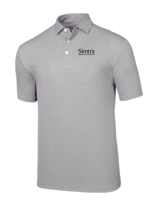 Callaway Birdseye Light Grey Polo w/Simtra Logo