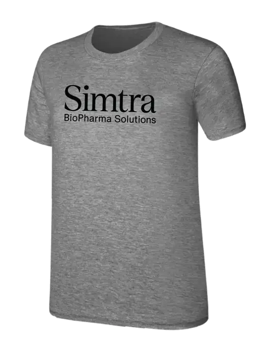Womens Ring Spun Light Grey Heather 4.5 oz T-Shirt w/Simtra Logo