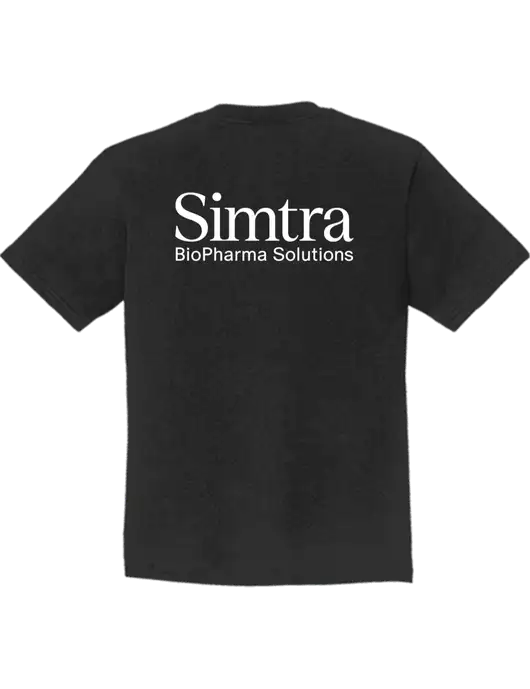 Youth Ring Spun Jet Black 4.5 oz T-Shirt w/Simtra Logo