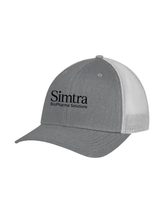 Richardson Adjustable Snapback Original 112 Trucker Cap Heather Grey w/Light Grey Mesh w/Simtra Logo